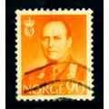 NORWAY 1958 SG 484 90 ORE ORANGE KING OLAV V FI...