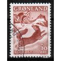 1966 Greenland - The Boy and the Fox - used Sc# 42