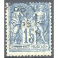 France 1876 - SG279 - 15c blue - Peace & Commer...