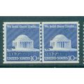1520 10c Jefferson Memorial Almost Very Fine MN...