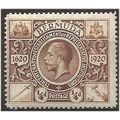 Bermuda 1921 SG74 1/4d Brown (crease) Mounted M...