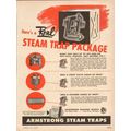 ARMSTRONG MACHINE WORKS 1954 real steam trap pa...