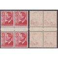 Australia 1950 KGVI 3d Red SG235 P14¾x14 BOOKLE...