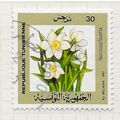 TUNISIA 1987 FLOWERS FLORA NARCISSI USED