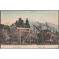 Mount Fuji from Omiya, Saitama, c.1905 - Postcard