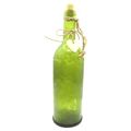 Green Waffle Decorative Bottle LED Glass with W...