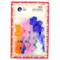 TARA GIRLS TRANSPARENT COLOR SELF HNGE BOW HAIR...