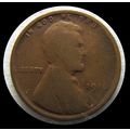 1916 USA 1c Lincoln Wheat Ears Cent Penny Coin ...