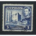 Cyprus Kolossi Castle 3 Piastres 1942 Canc SG#1...