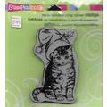 Stampendous. Christmas Kitten Stamp. Stamping C...
