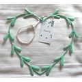 Hanging Heart Shaped Metal Mistletoe Decoration...