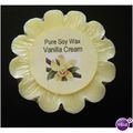 Pure Soy WaxTart for burners 'VANILLA CREAM' sc...