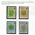 1975 GB GUERNSEY FERNS SET UMM SG 122-125