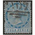 Dominica 1886 SG24 4d Blue Wmk Crown CA Good+/F...