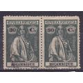 PORTUGAL MOZAMBIQUE 1914 CERES 30c PAIR USED
