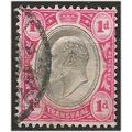 Transvaal 1904 SG261 1d Black & Carmine Fine Us...