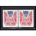 CVP32 40c Shield Very Fine MNH Pair PA5011