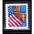 2913v 32c U.S. Flag Over Porch Very Fine MNH LG...