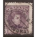 1900s Spain, King Alfonso XIII, 15c purple, Use...