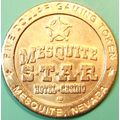 Mesquite Star. $5 Casino Token. Mesquite, NV. D95.