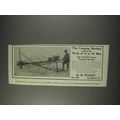 1910 R.H. Staley Power Tamping Machine Ad