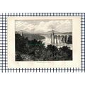 (6409) The Menai Suspension Bridge - 1892 Antiq...