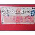 CHEQUE USED 14TH DEC 1950 (24/11)