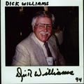 DICK WILLIAMS POLAROID PHOTO SIGNED VERY RARE
