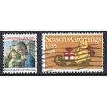 USA 1981 Christmas 2 x NVI (20c) Used