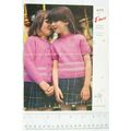 Vintage: Emu 6273 girl's jumper & cardigan, DK