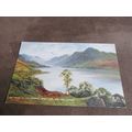 Valentines Postcard - Banks of Loch Lomond Tros...