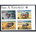 Mozambique WWF Blue Wildebeest T2 Imperf Block ...