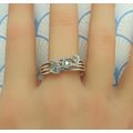 Vintage 925 Sterling Silver and Diamonique CZ V...