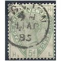 1883 SG193 5d Dull Green Fine Used Check Letter...
