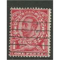 GB 1912 KGV 1d Brt Scarlet Wmk 49 SG 341.(T819 )