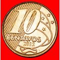 Ⰶ HORSE AND SOUTHERN CROSS: BRAZIL ★ 10 CENTAVO...