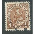 DEN 1933 1KR 'KING CHRISTIAN X' FINE USED (EBID...
