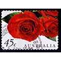 Australia 1999 Flowers 45c Used P&S Stamp.. Roses