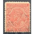 India 1932 - SG 236b KGV 2a vermillion - used