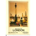 Advertising BR LONDON Trafalgar Sq. Postcard (A...