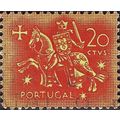 PORTUGAL, King Dinis, horseback, orange 1953, 20c, #2