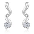 Solitaire Drop Earrings