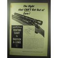 1950 Bausch & Lomb Hunting Sight Ad!