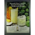 1980 Bacardi Rum Ad - Pina Coladas Daiquiris