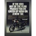 1982 Kawasaki KZ550 Motorcycle Ad - Passed You By