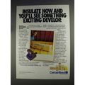 1991 CertainTeed Fiber Glass Insulation Ad