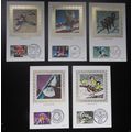 BENHAM PC - CHRISTMAS SILK POSTCARD SET 1983