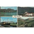MULTIVIEW POSTCARD FORT WILLIAM THE LAND OF LOC...