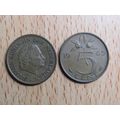 Netherlands 1965 5 Cents Coin