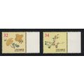Taiwan Chinese Engravings of Fruit by Hu Chen-y...